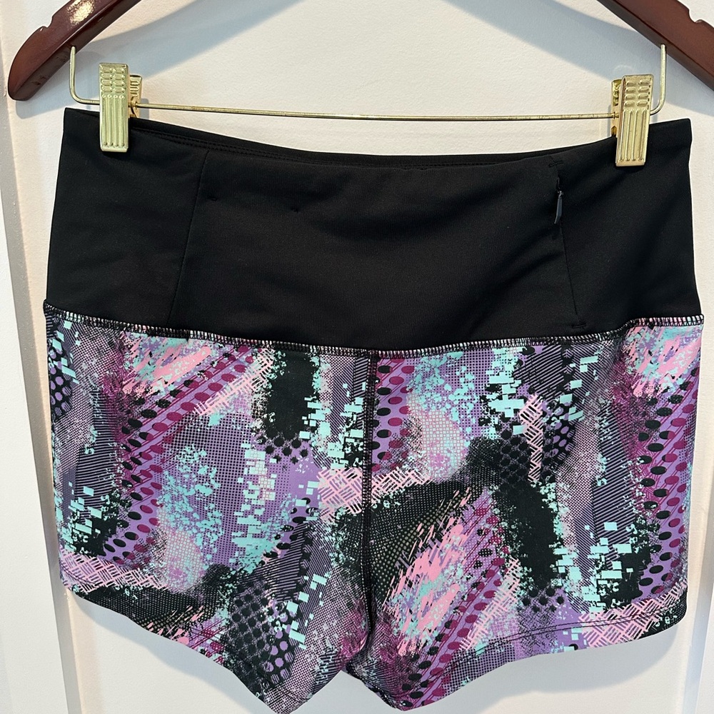 Black and Purple Athletic Swim/Fishing Shorts - Picture 2 of 4